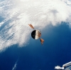 STS 61 Approaching the telescope for recovery