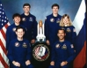 Sergei Krikalev with U.S. crew