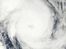 Photo of Cyclone Jasmine taken from space